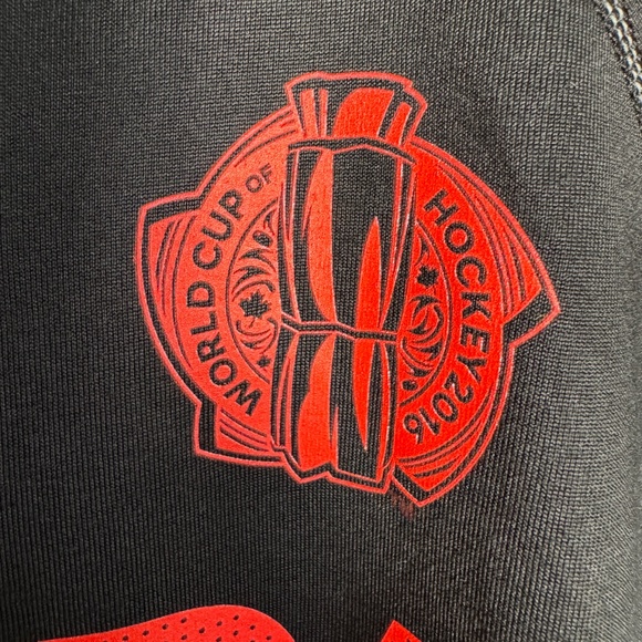 World Cup of Hockey 2016 Men's Adidas Performance Long Sleeve T-Shirt Black XL - Picture 3 of 13